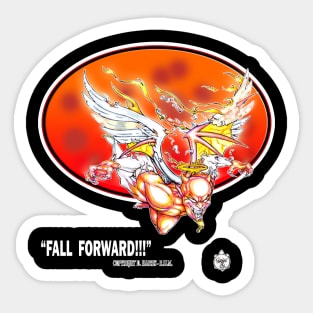 FALLING ANGEL - FALL FORWARD!!! Sticker